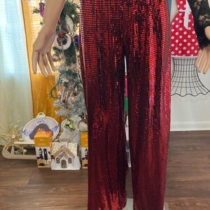 Metallic ready to party pants